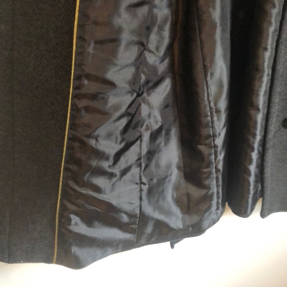 Soia & Kyo Charcoal Wool Belted Peacoat - Picture 13 of 16